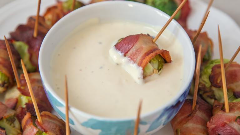 Bacon Wrapped Brussels Sprouts Created by anniesnomsblog