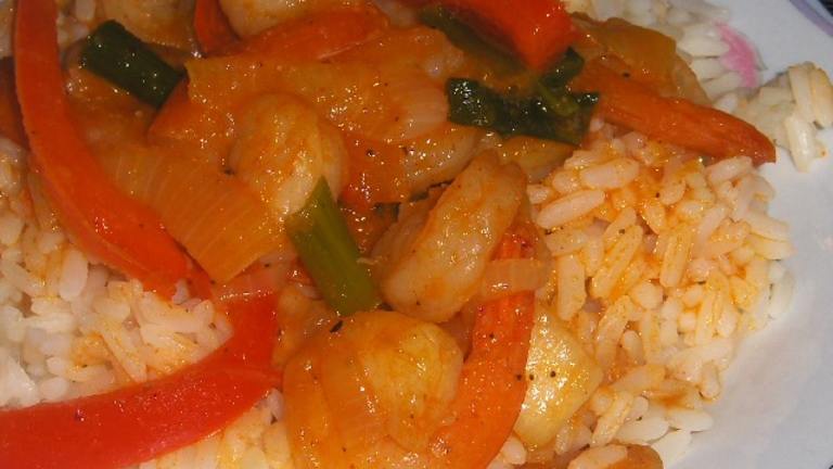 Shrimp With Green Beans in Thai Chili Sauce Created by daisygrl64
