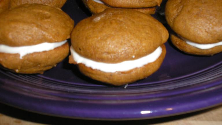 Pumpkin Whoopie Pies With Cream-Cheese Filling created by Queen Dana