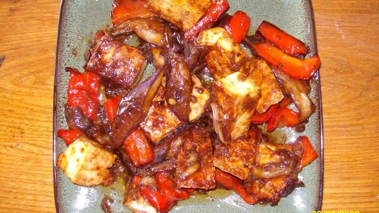 Stir-Fried Eggplant and Tofu created by Chef Nikki Jessa