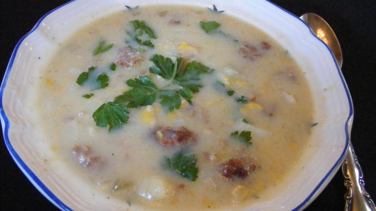 Corn and Sausage Chowder created by Seasoned Cook
