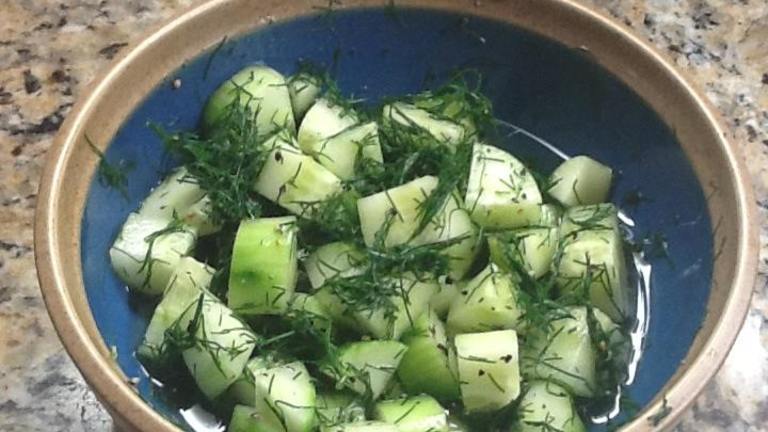 Cucumber Salad with Fresh Dill Created by smcgravill