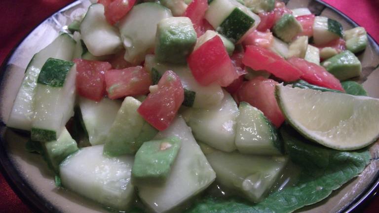 Cucumber Tomato Surprise Salad (Raw Recipe) Created by Mindelicious