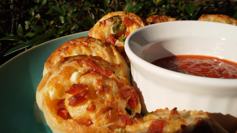 Ranch Pizza Pinwheels Appetizer/ Snack Created by breezermom
