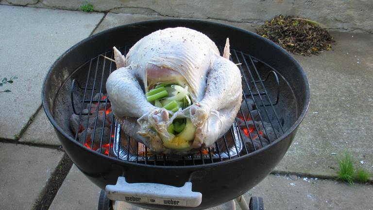 Brined, Herb Grilled Turkey Created by jcwainc
