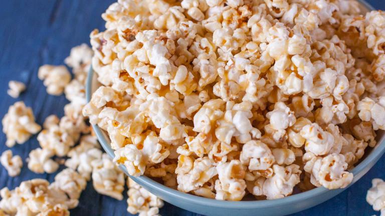 No-bake Caramel Popcorn Created by DianaEatingRichly
