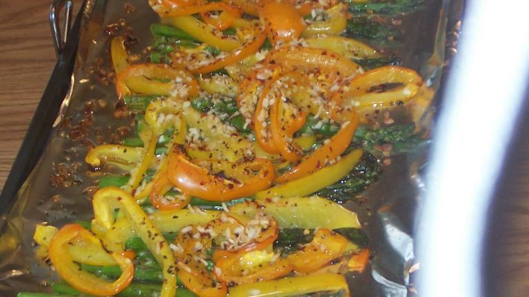 Grilled or Oven Roasted Bell Peppers and Asparagus Created by ARathkamp