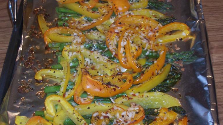 Grilled or Oven Roasted Bell Peppers and Asparagus Created by ARathkamp