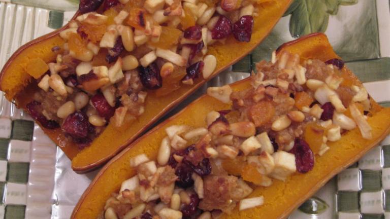 Delicata Squash Stuffed With Dried Fruit and Nuts created by BarbryT