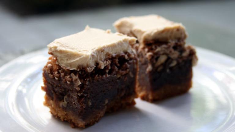 3 Layer Chocolate Peanut Butter Bars Created by lilsweetie