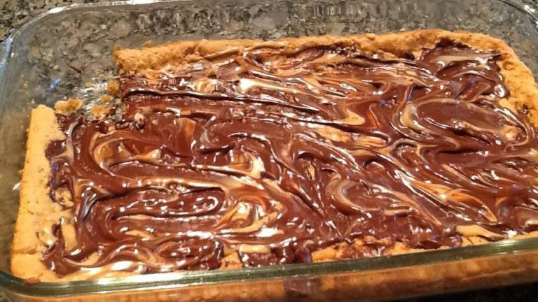 Peanut Butter Cookie Bars Created by ChocolateFreak