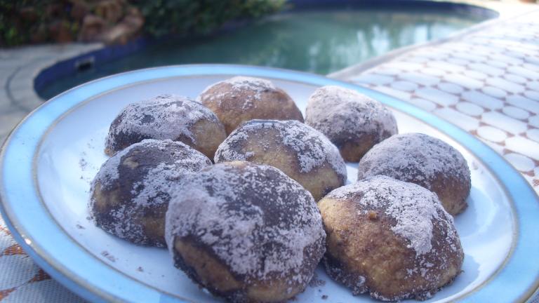 Chocolate Mexican Wedding Cookies Created by Karen Elizabeth