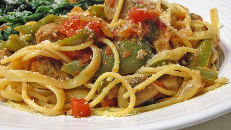 Pasta With Roasted Peppers & Sausage created by loof751