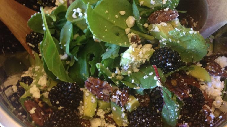 Blackberry Avocado Salad With Balsamic Vinaigrette created by melizziemonster
