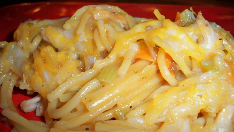 Turkey Spaghetti Casserole created by CookingONTheSide