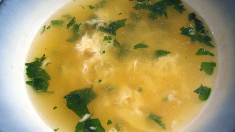 Straciatella Soup  (Italian Egg Drop Soup) created by yogiclarebear