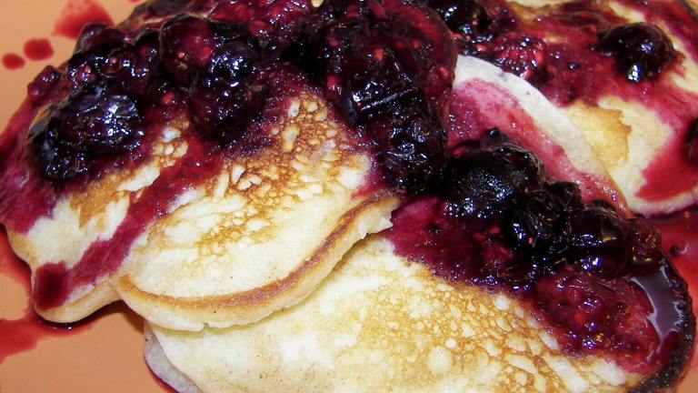 Lemon Pancakes With Berry Topping created by Baby Kato