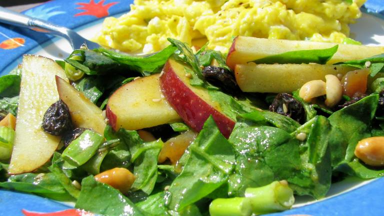 Curried Spinach Salad Created by lazyme
