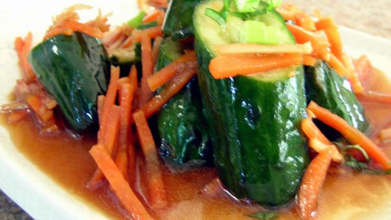 Japanese Pounded Cucumber Salad - Shojin Ryori created by Rinshinomori