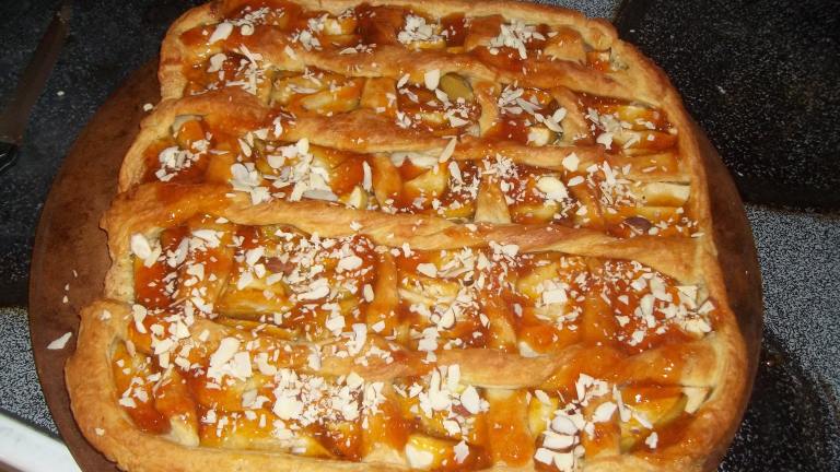 Warm Apple-Almond Pastry Created by bakingladyp