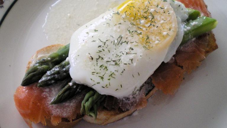 Smoked Salmon With Poached Eggs and Asparagus Created by Julie Bs Hive