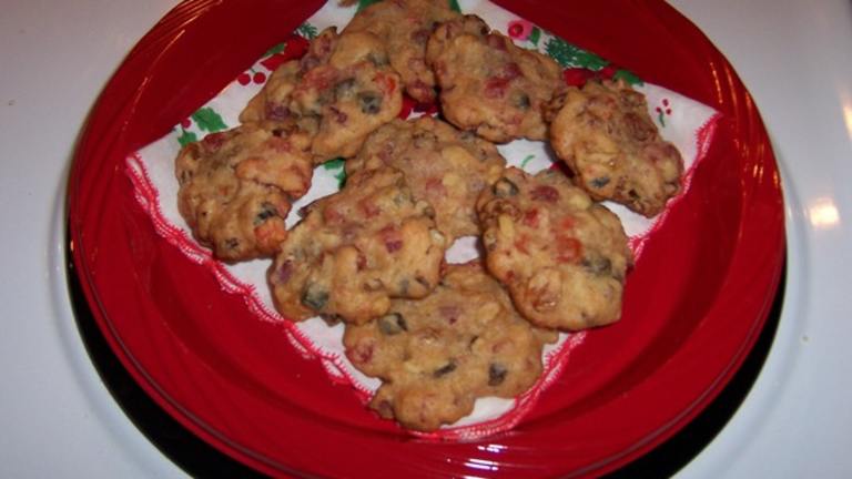 Festive Fruitcake Cookies Created by Kathleen Constance
