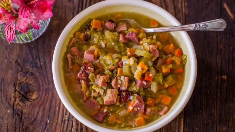 Ham Hock Split Pea Soup Created by DianaEatingRichly