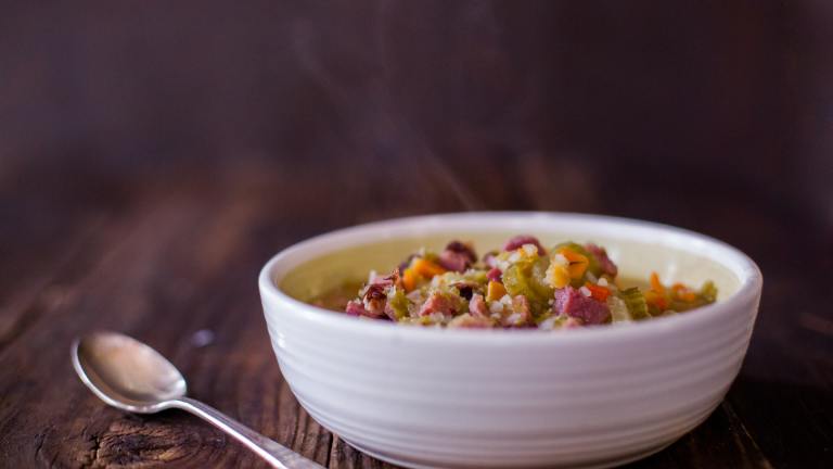 Ham Hock Split Pea Soup Created by DianaEatingRichly