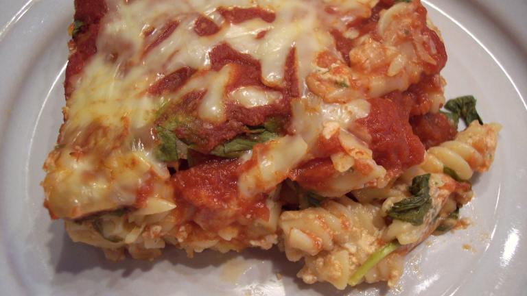 Spinach & Pasta Bake(2.5 Ww Points) Created by Nif_H