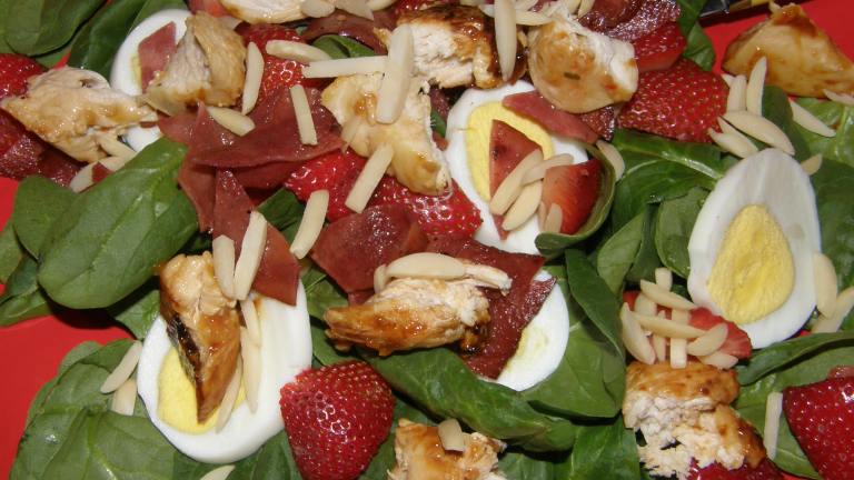 Incredible Chicken Strawberry Spinach Salad Created by mydesigirl