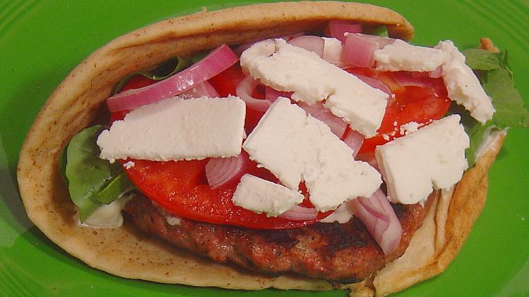 Greek Burger With Arugula and Feta created by PalatablePastime