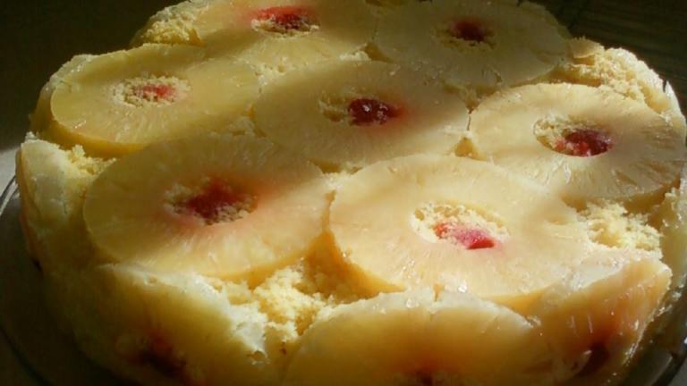 Pineapple Upside-Down Cake from a Mix created by Monica P