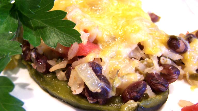 Mexican Rice Stuffed Poblano Peppers Created by Rita1652