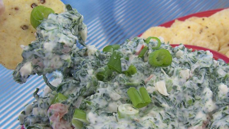 Creamy Crunchy Spinach Dip Created by Parsley
