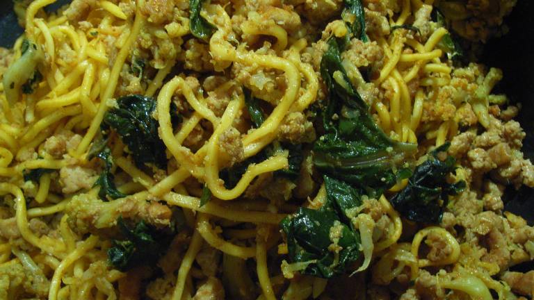 Pork Stir-Fry With Spinach created by katew