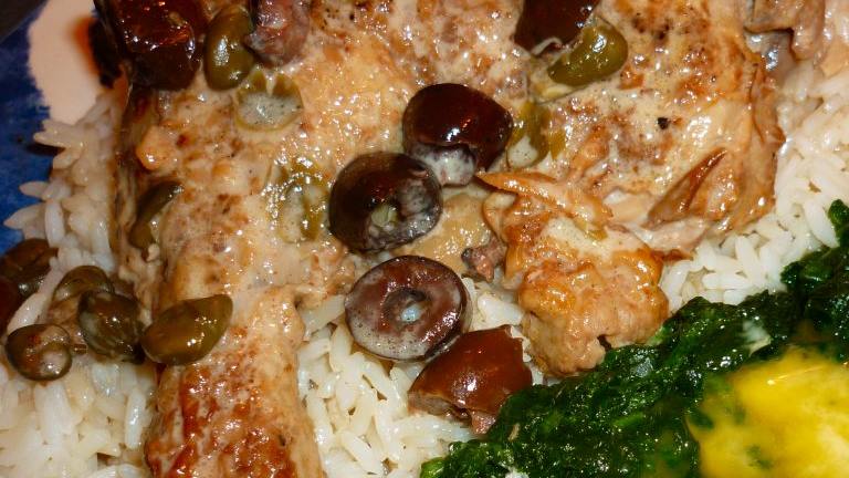Chicken With Capers and Italian Olives Created by Summerwine