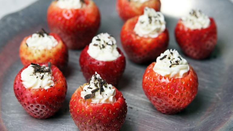 Filled Strawberry Cheesecakes Created by Diana Yen
