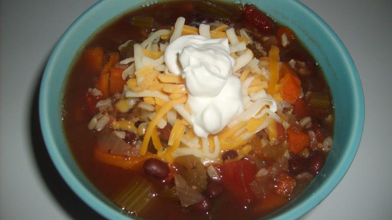 Crock Pot Black Beans and Rice Soup Created by Mrs.Muffins