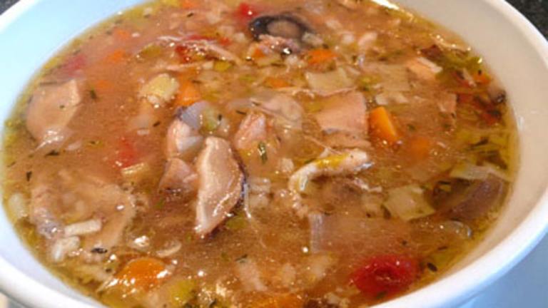 Chicken Mushroom Barley Soup created by Outta Here