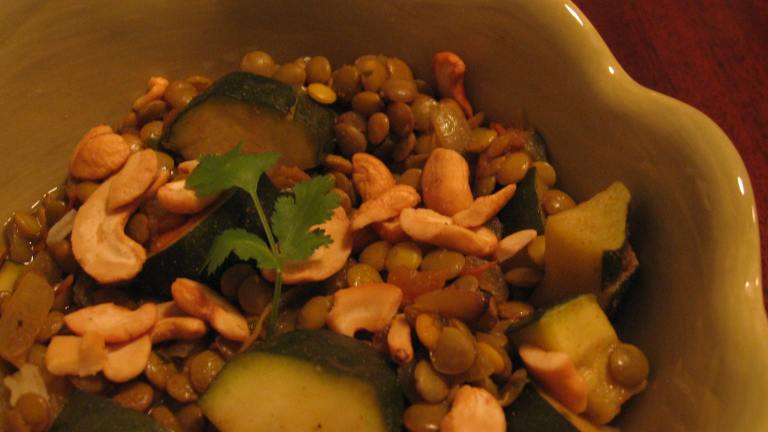 Spicy Curried Lentil Stew With Cashew Nuts created by Oenophilly