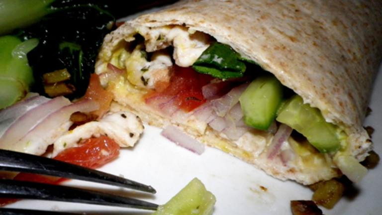 Swiss Chicken Wrap With Honey Mustard Sauce Created by Bergy
