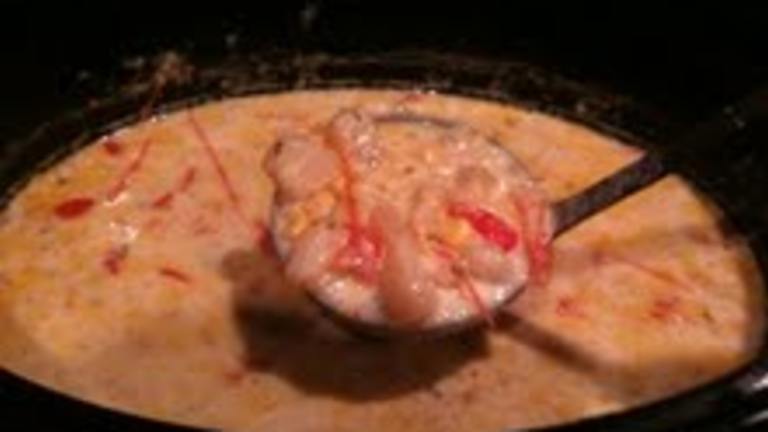 Roasted Corn and Red Pepper Chowder (Crock Pot, Slow Cooker) Created by Andro