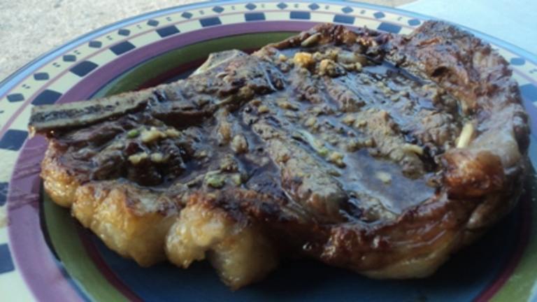 Garlic Grilled Steaks (Basting Sauce) Created by BakinBaby