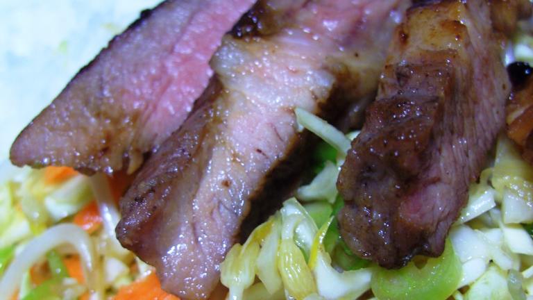 Char Siu Pork Cutlets With Chinese Coleslaw Created by JustJanS
