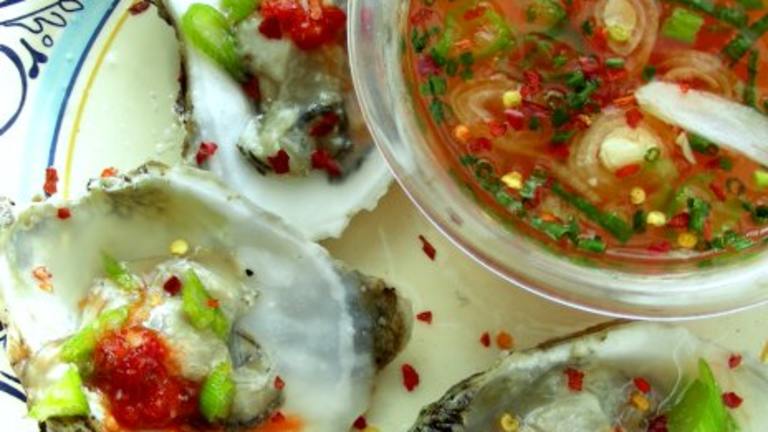 Freshly Shucked Oysters and Sauce Mignonette With a Twist! Created by Andi Longmeadow Farm