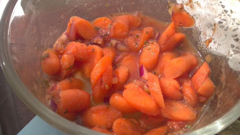 Italian Carrot and Onion Salad created by threeovens