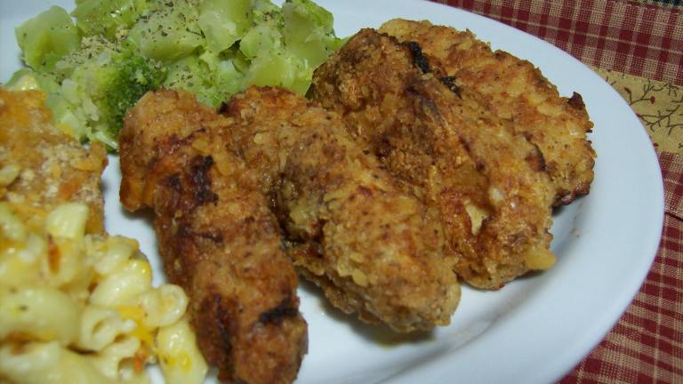 Delish Buttermilk Fried Chicken Strips Created by Chef shapeweaver 