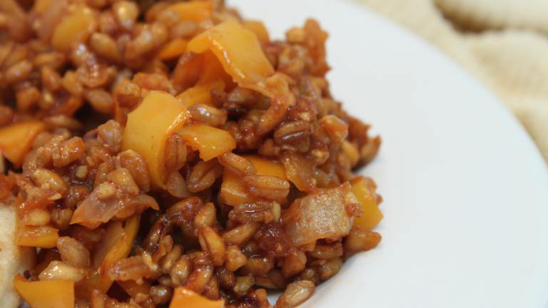 Farro Flavored With Orange and Smoked Paprika Created by brokenburner