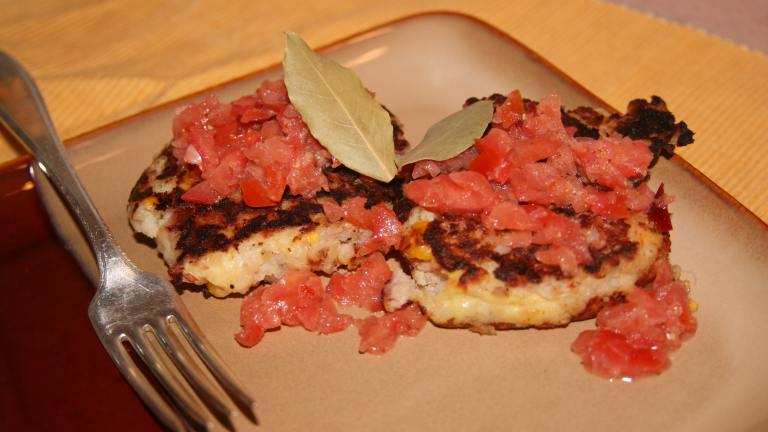 Prawn and Chorizo Cakes With Tomato Salsa Created by cookin_nurse