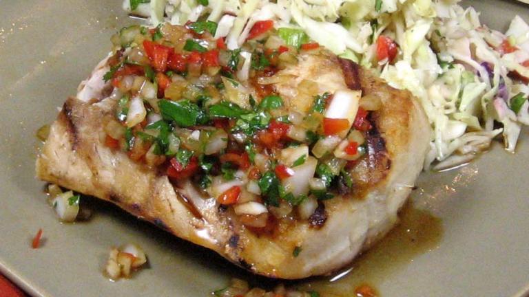Sauteed Fish With Thai Coriander-Chili Sauce Created by dianegrapegrower